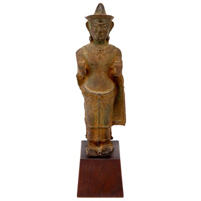 Lot 68 - Khmer Bronze Buddha 13th Century style,...