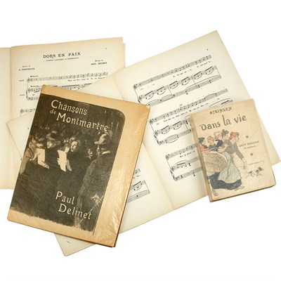 Lot 329 - [STEINLEN, THEOPHILE] DELMET, PAUL. Chansons...