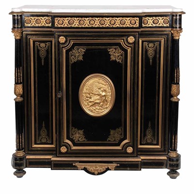 Lot 1417 - Napoleon III Gilt-Bronze Mounted and Brass...