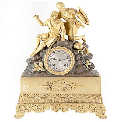 Lot 1227 - Louis Philippe Gilt and Patinated Bronze...