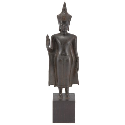 Lot 66 - Thai Bronze Buddha 17th Century or later...