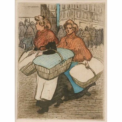 Lot 515 - Theophile Alexandre Steinlen BLANCHISSEUSES...