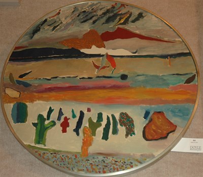 Lot 64 - Christopher Lane American, b. 1937 Cactus Oil...