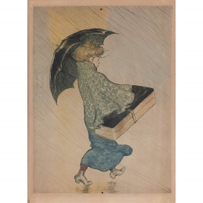 Lot 514 - Theophile Alexandre Steinlen TROTTIN SOUS LA...