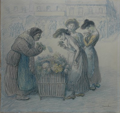 Lot 1060 - Theophile Steinlen Swiss, 1859-1923 The Flower...