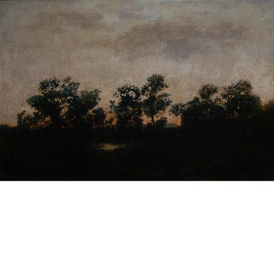 Lot 35 - Manner of Ralph Albert Blakelock Landscape at...