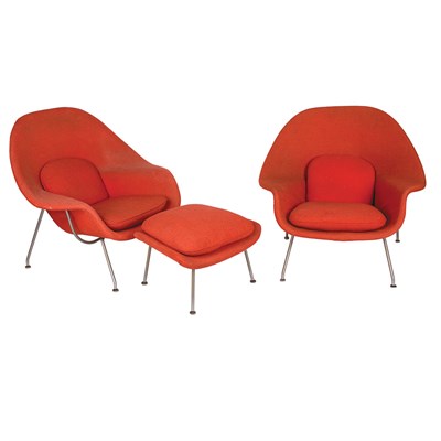Lot 106 - Eero Saarinen Finnish, 1910-1961 Pair of Womb...