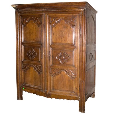 Lot 166 - Louis XIV Oak Armoire Second quarter of the...