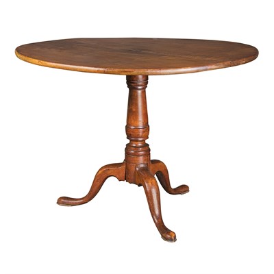 Lot 152 - Chippendale Maple Tilt-Top Tea Table Late...