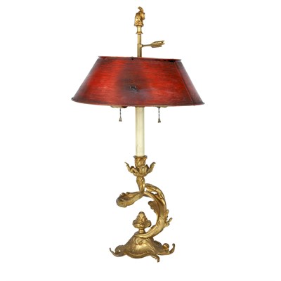 Lot 1118 - Louis XV Style Gilt-Bronze Two-Light...