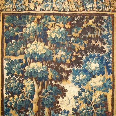 Lot 563 - Aubusson Verdure Tapestry Panel France, 18th...