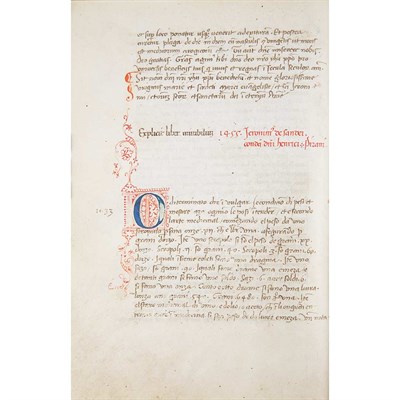 Lot 276 - [MANUSCRIPT] DE SANDER, HIERONYMUS. Manuscript...