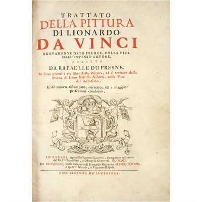 Lot 154 - DA VINCI, LEONARDO Trattato della pittura di...