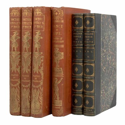 Lot 320 - [ROWLANDSON, THOMAS] A group of six volumes,...