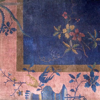 Lot 568A - Chinese Deco Carpet Approximately 9 feet x 10...