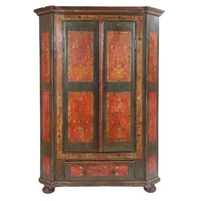 Lot 421 - Scandinavian Style Painted Armoire Height 6...