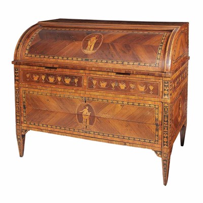 Lot 454 - Northern Italian Neoclassical Tulipwood,...