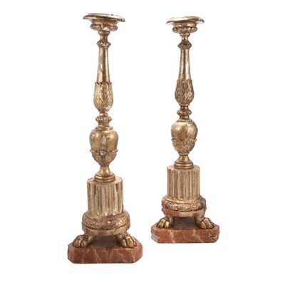 Lot 363 - Pair of Italian Neoclassical Faux Painted and...