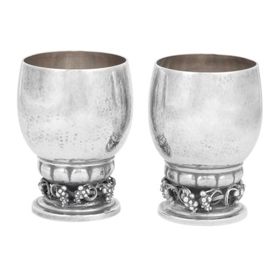 Lot 146 - Georg Jensen Danish, 1866-1935 Pair of...