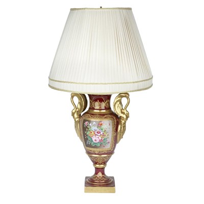 Lot 1139 - Empire Style Gilt and Polychrome Decorated...