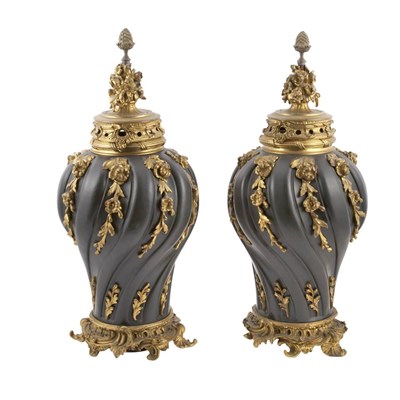 Lot 555 - Pair of Transitional Louis XV/XVI Style...