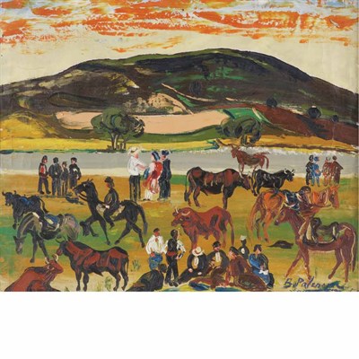 Lot 105 - Benjamin Palencia Spanish, 1894-1980 Ranch,...