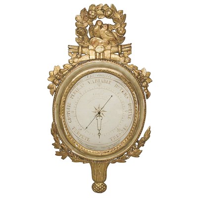 Lot 419 - Louis XVI Style Gilt-Wood Barometer Height 35...