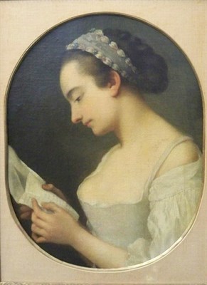Lot 30 - French School 18th Century Young Lady Reading...