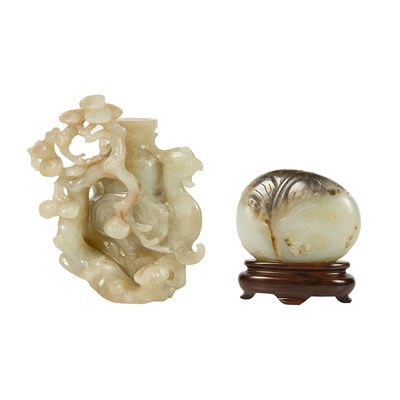 Lot 439 - Two Chinese Jade Articles 19th Century...