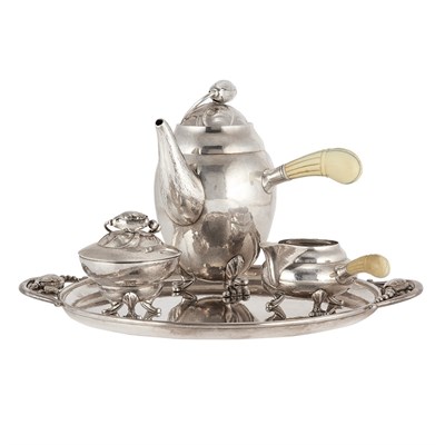 Lot 150 - Georg Jensen Danish, 1866-1935 Blossom Pattern...