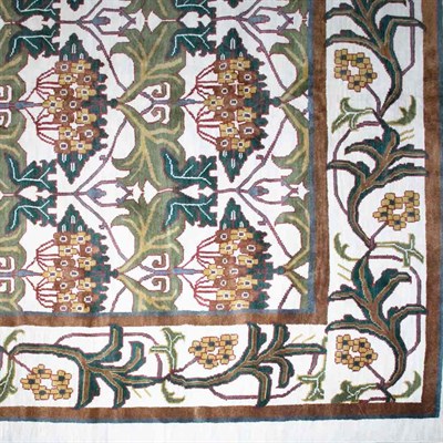 Lot 342 - Arts and Crafts Style Carpet India,...