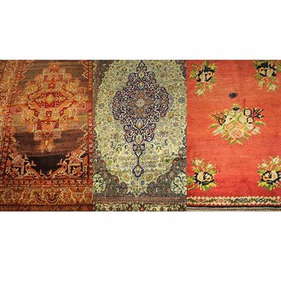 Lot 1461 - Group of Three Miscellaneous Rugs Comprising a...