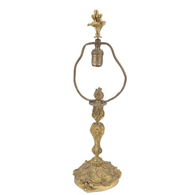 Lot 222 - Louis XV Style Gilt-Bronze Candlestick 19th...