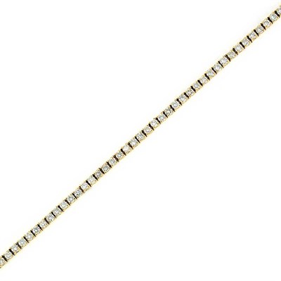 Lot 362 - Gold and Diamond Bracelet