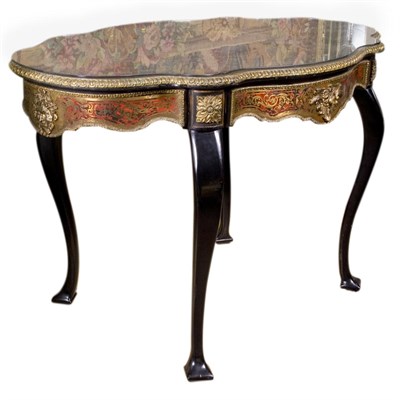 Lot 1387 - Boulle Style Gilt-Metal Mounted Brass and...