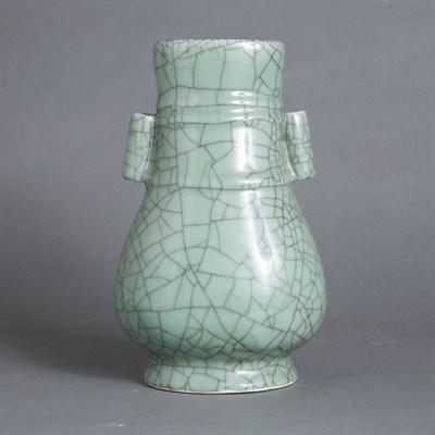 Lot 261 - Chinese Celadon Glazed Porcelain Vase 19th...