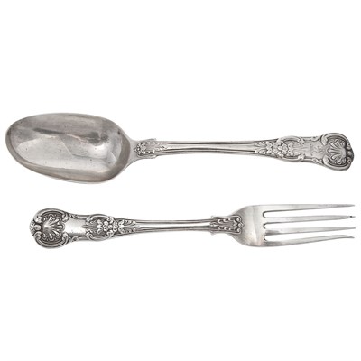 Lot 310 - Assembled English Silver Flatware Service...
