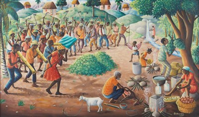 Lot 43 - Andre Normil Haitian, b. 1934 Before the...