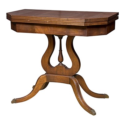 Lot 287 - Regency Style Mahogany Fold-Over Diminutive...