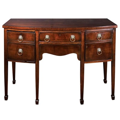 Lot 231 - George III Inlaid Mahogany Sideboard Height 37...