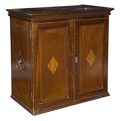 Lot 262 - George III Inlaid Mahogany Writing Box Height...
