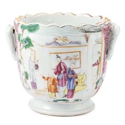 Lot 240 - Chinese Export Famille Rose Porcelain Wine...