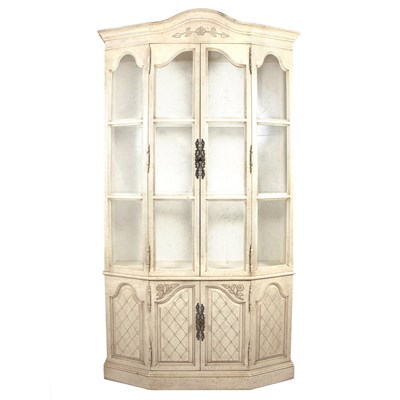 Lot 136 - French Provincial Style White Painted Bookcase...