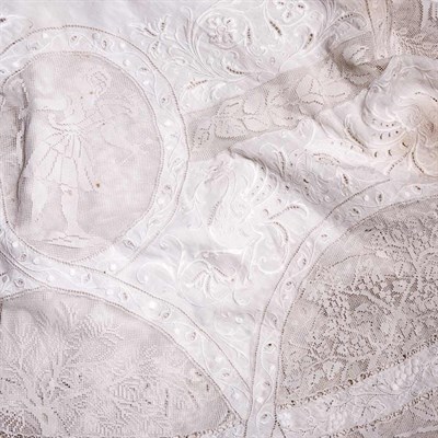 Lot 1211 - Italian Convent Made Batiste and Lace...
