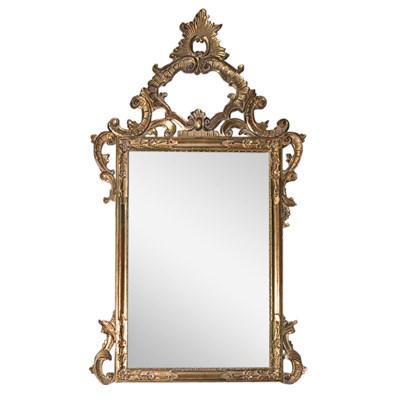 Lot 400 - Rococo Style Gilt-Wood Mirror Height 58 inches,...