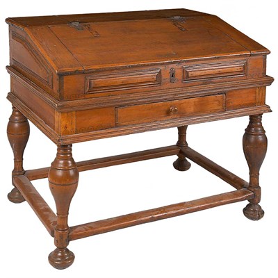 Lot 215 - Provincial Continental Baroque Pine Slant...
