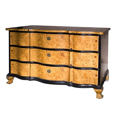 Lot 337 - Biedermeier Style Bird's-Eye Maple Chest of...