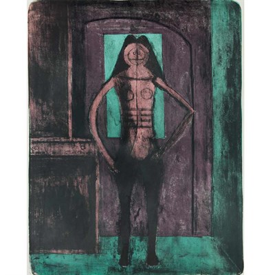 Lot 523 - Rufino Tamayo FEMME AU COLLANT NOIR (P. 111)...