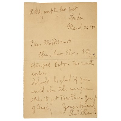 Lot 72 - [HISTORICAL AUTOGRAPHS] Group of six autograph...