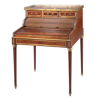 Lot 135 - Louis XVI Style Gilt-Metal Mounted and Brass...